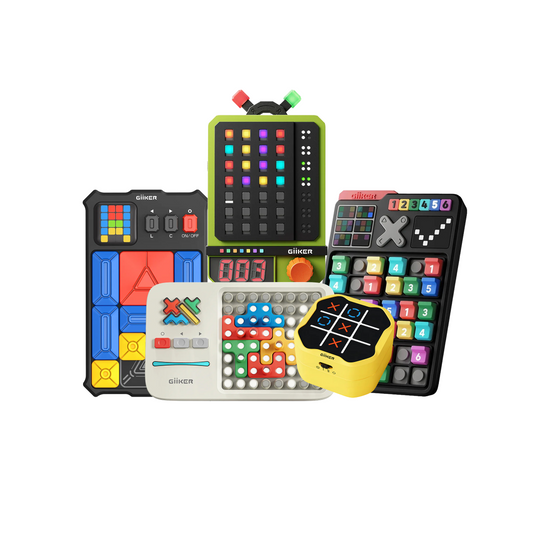 GiiKER Play Anywhere Bundle – 5 Smart Travel-Friendly Toys for Kids 3+ | Focus, Logic & Screen-Free Fun On-the-Go